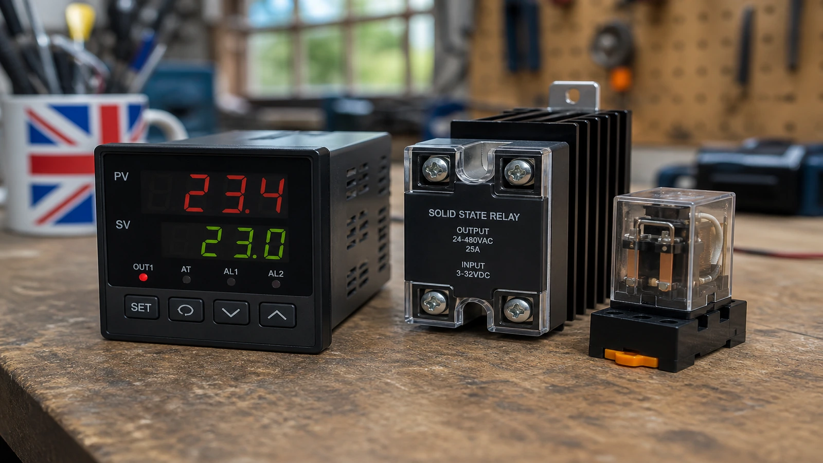 Panel-mount PID temperature controller context for UK search: SSR output vs relay output PID controller which do I need